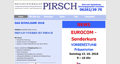 Desktop Screenshot of privatunterrichtpirsch.de