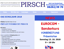 Tablet Screenshot of privatunterrichtpirsch.de